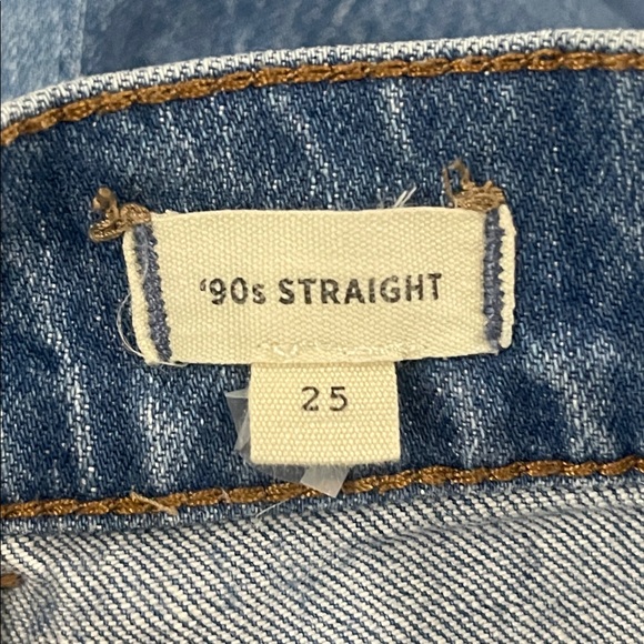 Madewell The '90s Straight Utility Jean Medium Wash Size 25 - Picture 11 of 12